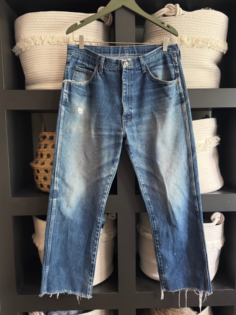 Vintage Distressed Rustler Denim
